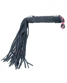 Plesur 15 inches Leather Flogger Black