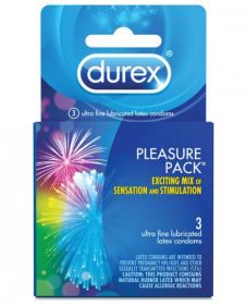 Durex Pleasure Pack 3 Pack Condoms