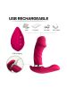 Smart Heating Wearable Vibrator Butterfly Clitoral Vibrator Double Vibrator Silicone Vibrator Adult Sex Toys Sex Stimulator